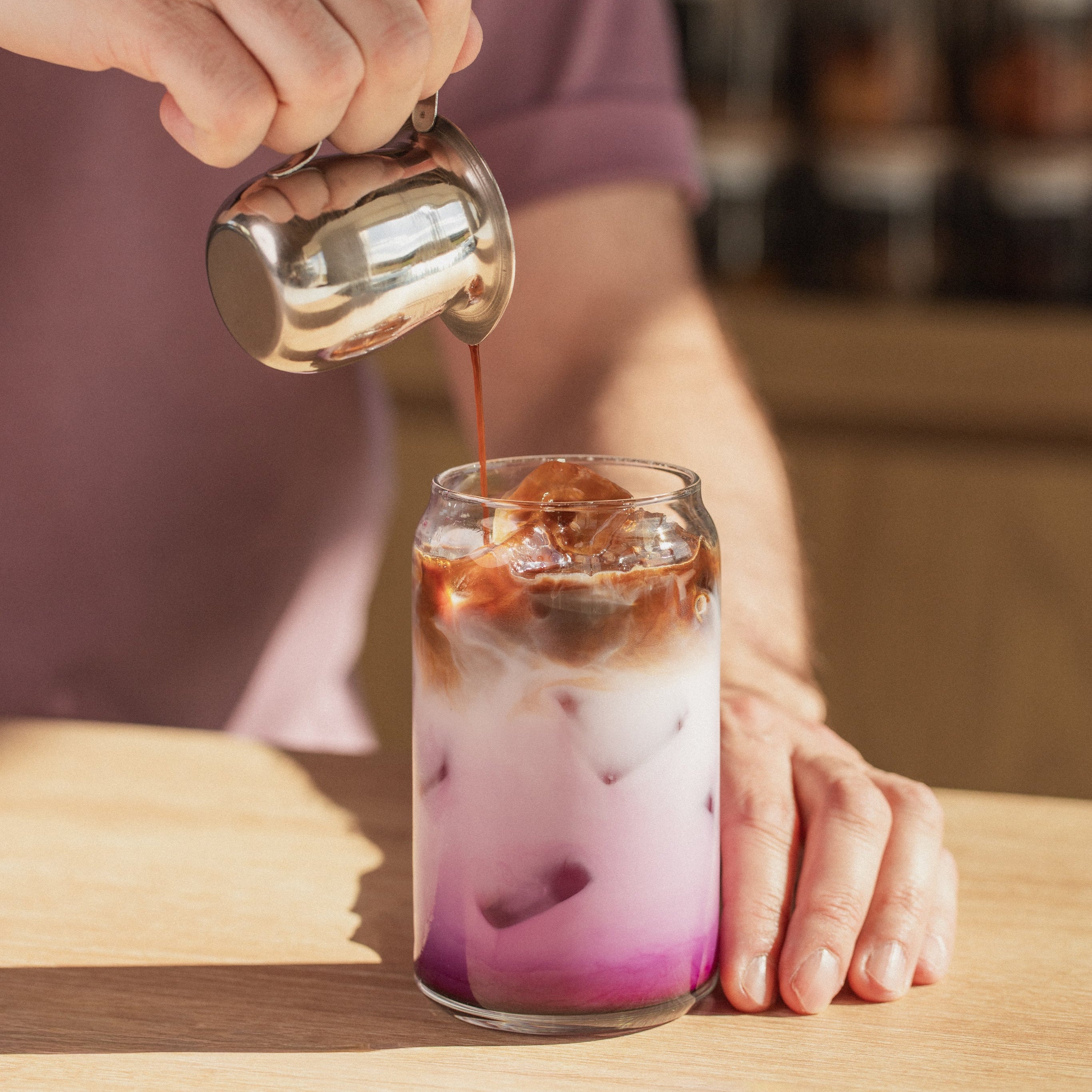 Ube Dirty Iced Latte