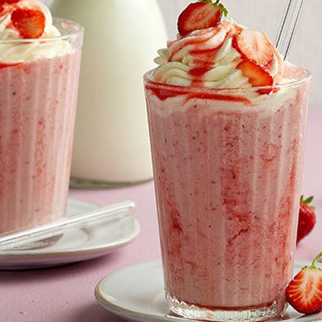 White Choc Strawberry Frappé