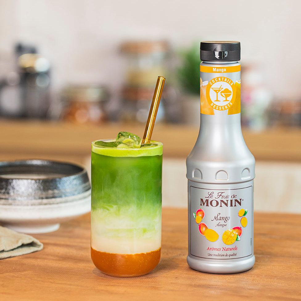 Mango Iced Matcha Latte