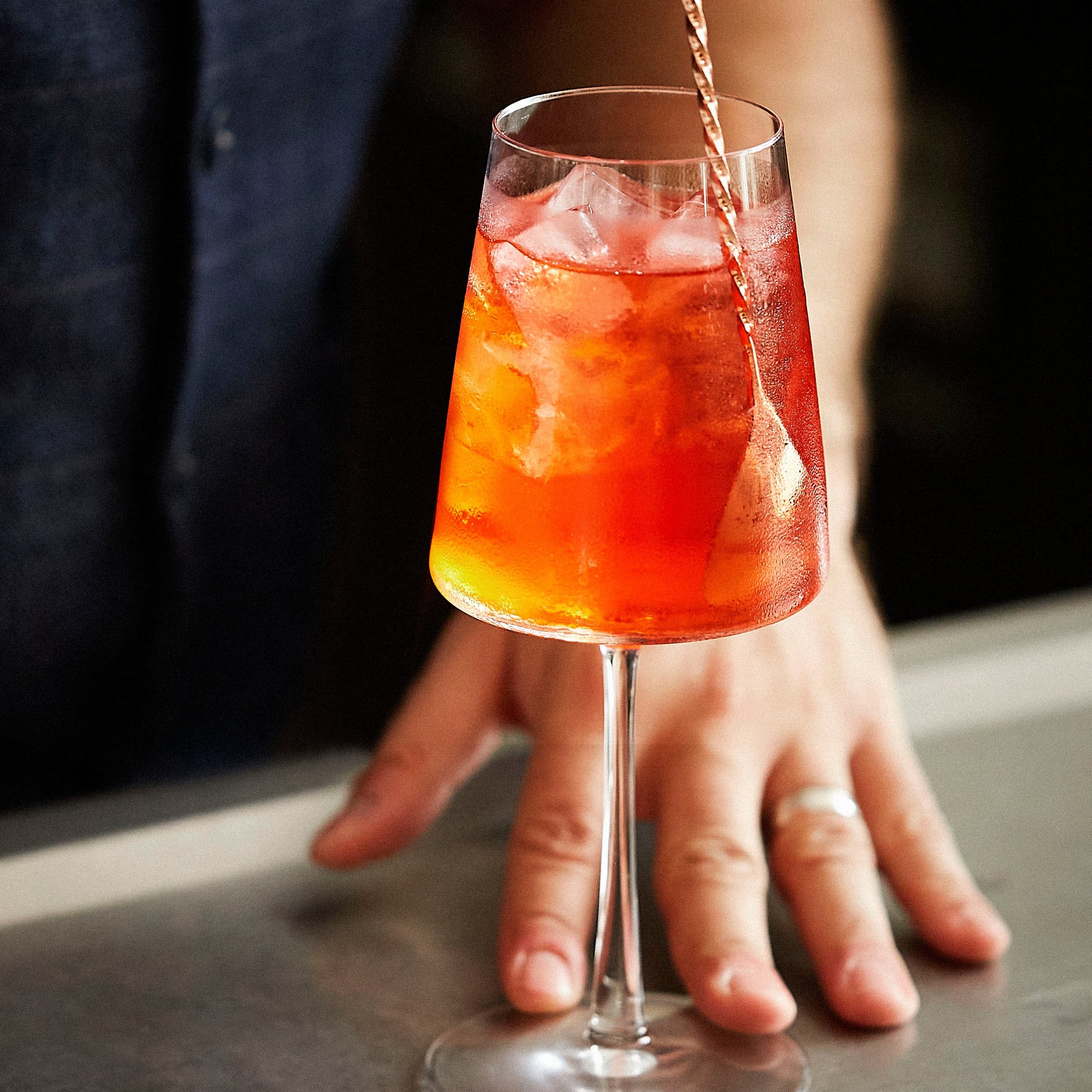 Orange Spritz & Rhabarber Low ABV Cocktail