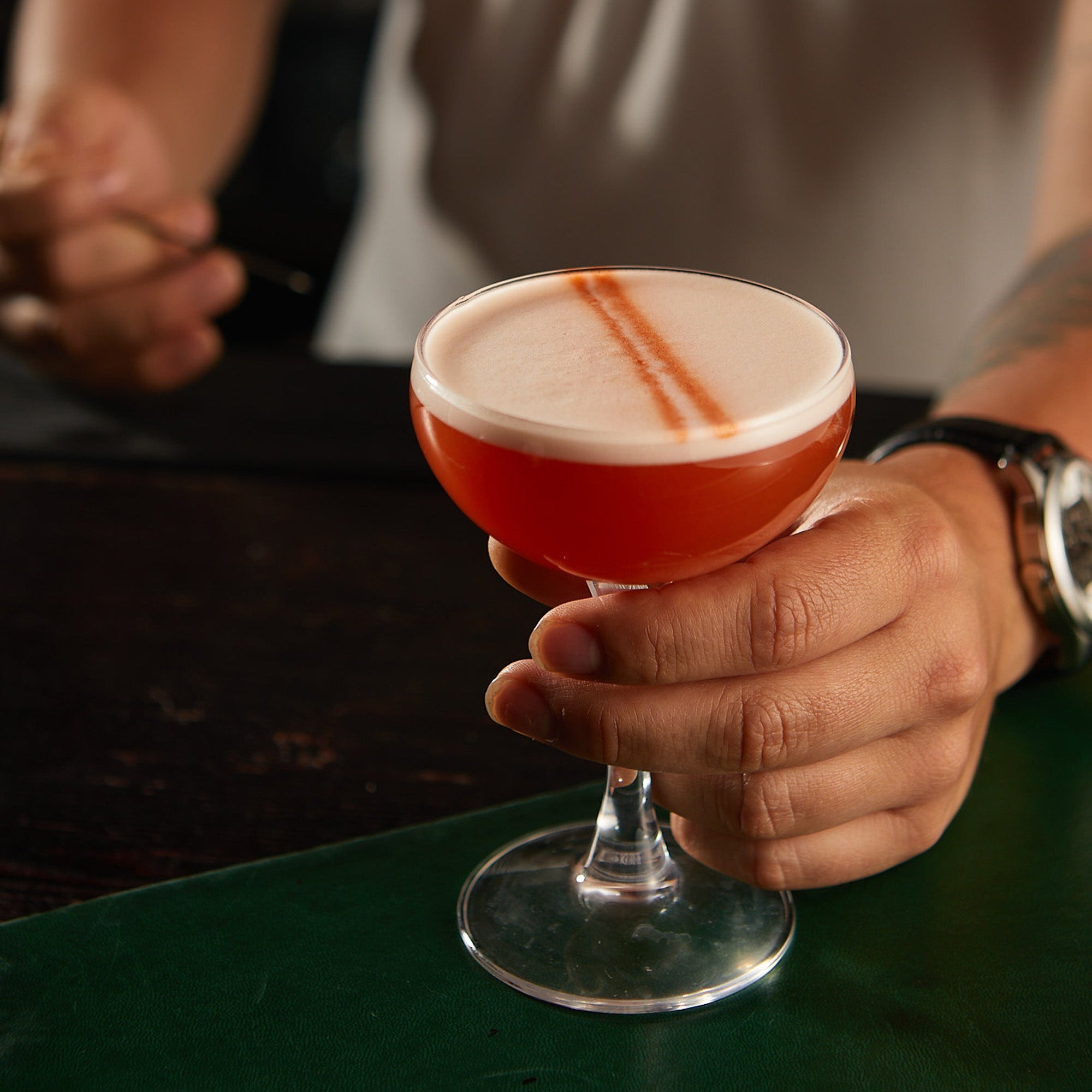 Litschi & Süßkartoffel Soju Rum Martini
