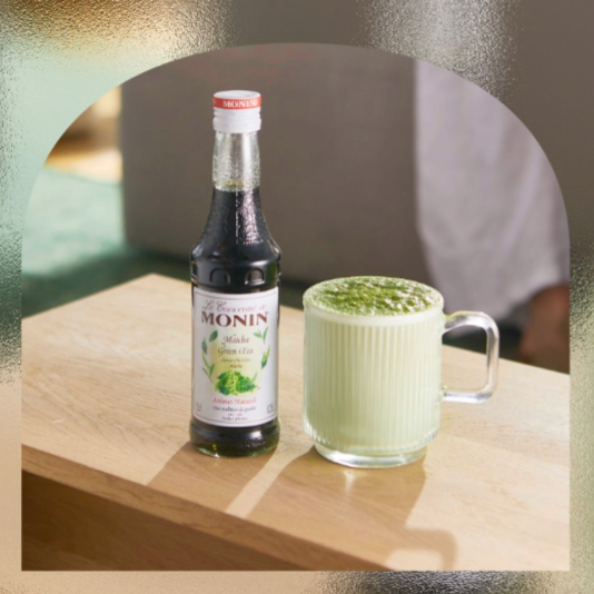 Salted Caramel Matcha Latte