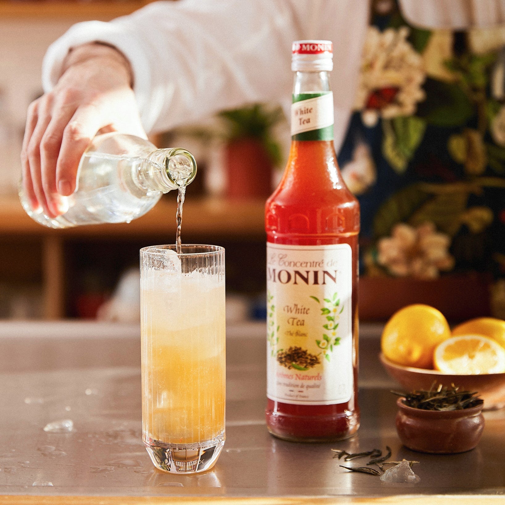Weißer/Grüner Iced Tea