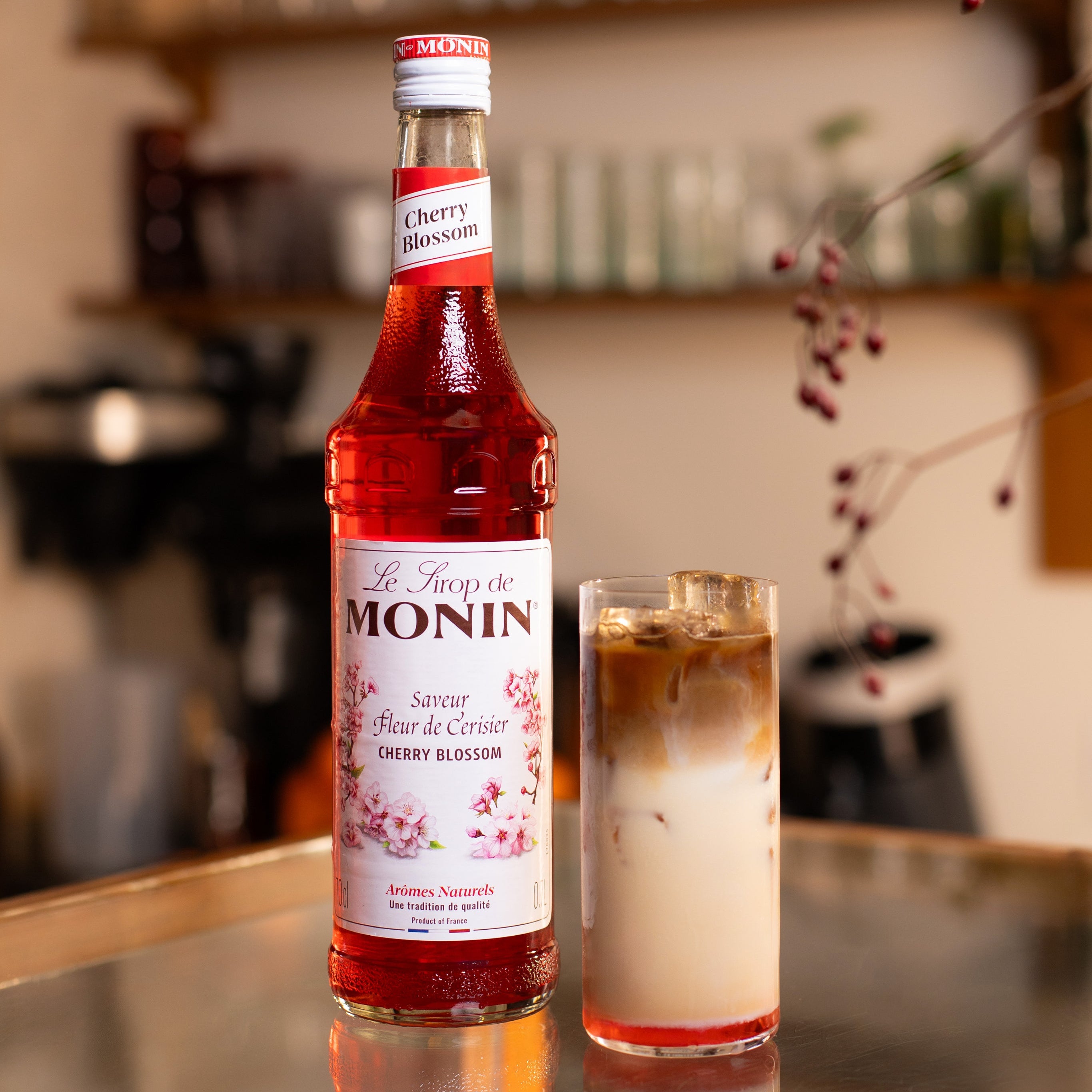 Cherry Blossom Iced Latte